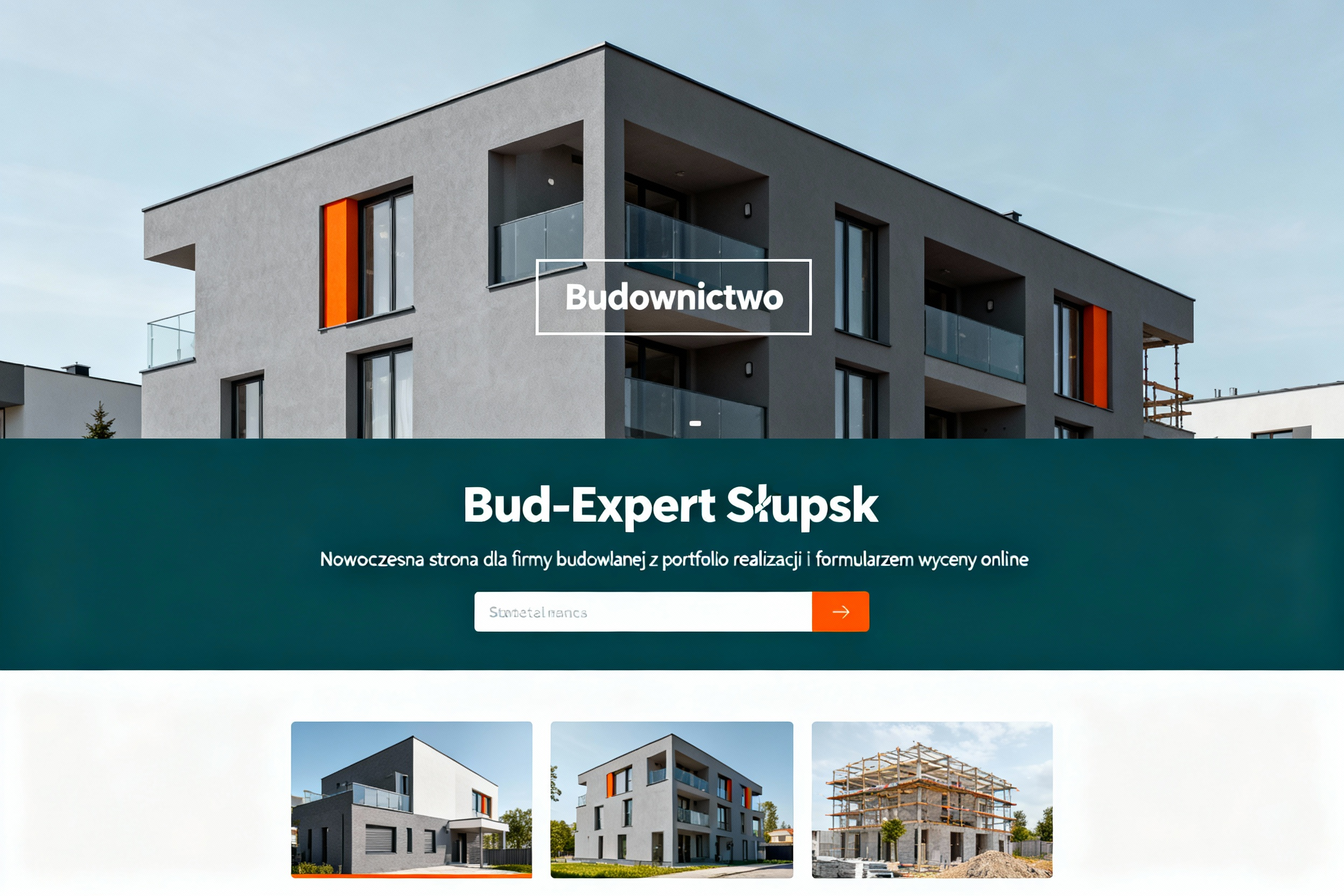 Projekt strony dla firmy budowlanej